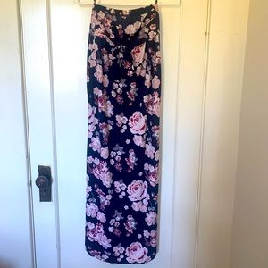 Long floral skirt